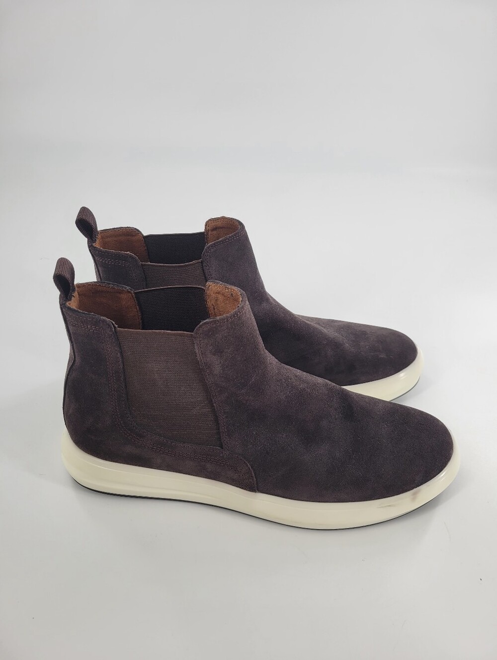 Kenneth Cole Women's Suede Chelsea Sneaker Boot in Dark Brown Size 10
